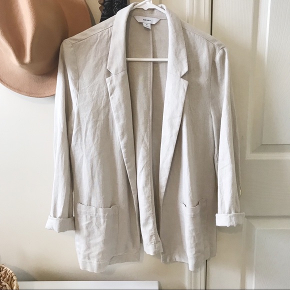 old navy linen blazer
